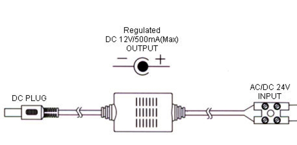 Spannungswandler 12/24V nach 5V/500mA geregelt